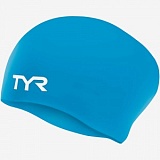 Шапочка для плавания TYR Junior Long Hair Wrinkle-Free Silicone Cap от магазина BestSwim.ru