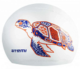 Шапочка для плавания тканевая с ПУ покрытием, бел, принт, PU 305 от магазина Best-Swim.ru